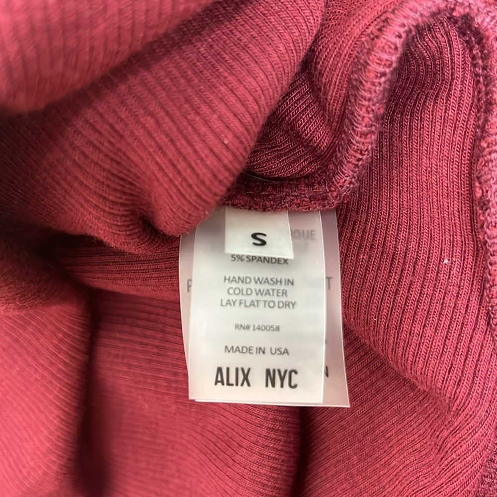 NWT Alix NYC Pearson Dress in Sangria Sz S - Picture 10 of 10
